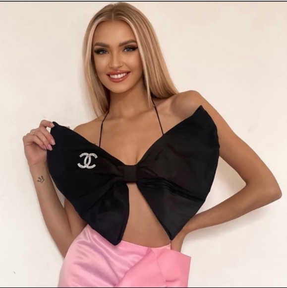 Zara Bandeau Bow Top Limited Edition Bloggers Favorite - Picture 3 of 13